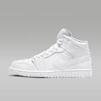 Jordan air mid 1 white store